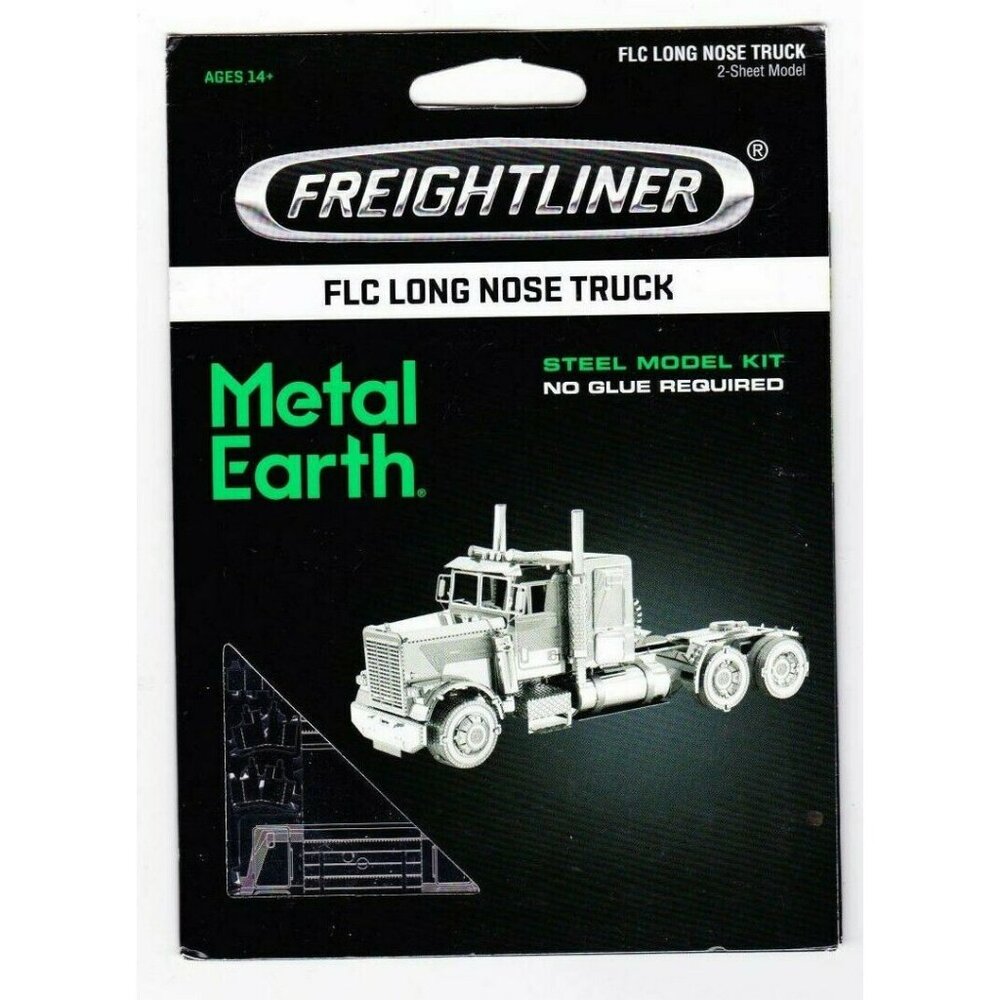 Fascinations Metal Earth Freightliner Long Nose Truck Steel Model MMS144